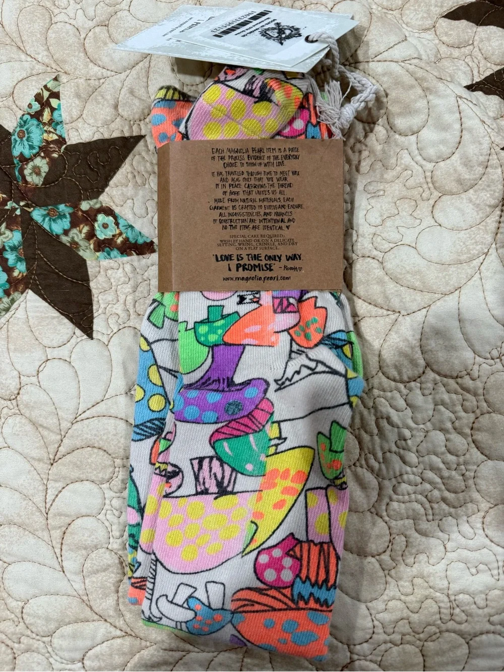 Magnolia Pearl Wonderland OTK Socks over-the-knee cotton-spandex blend socks